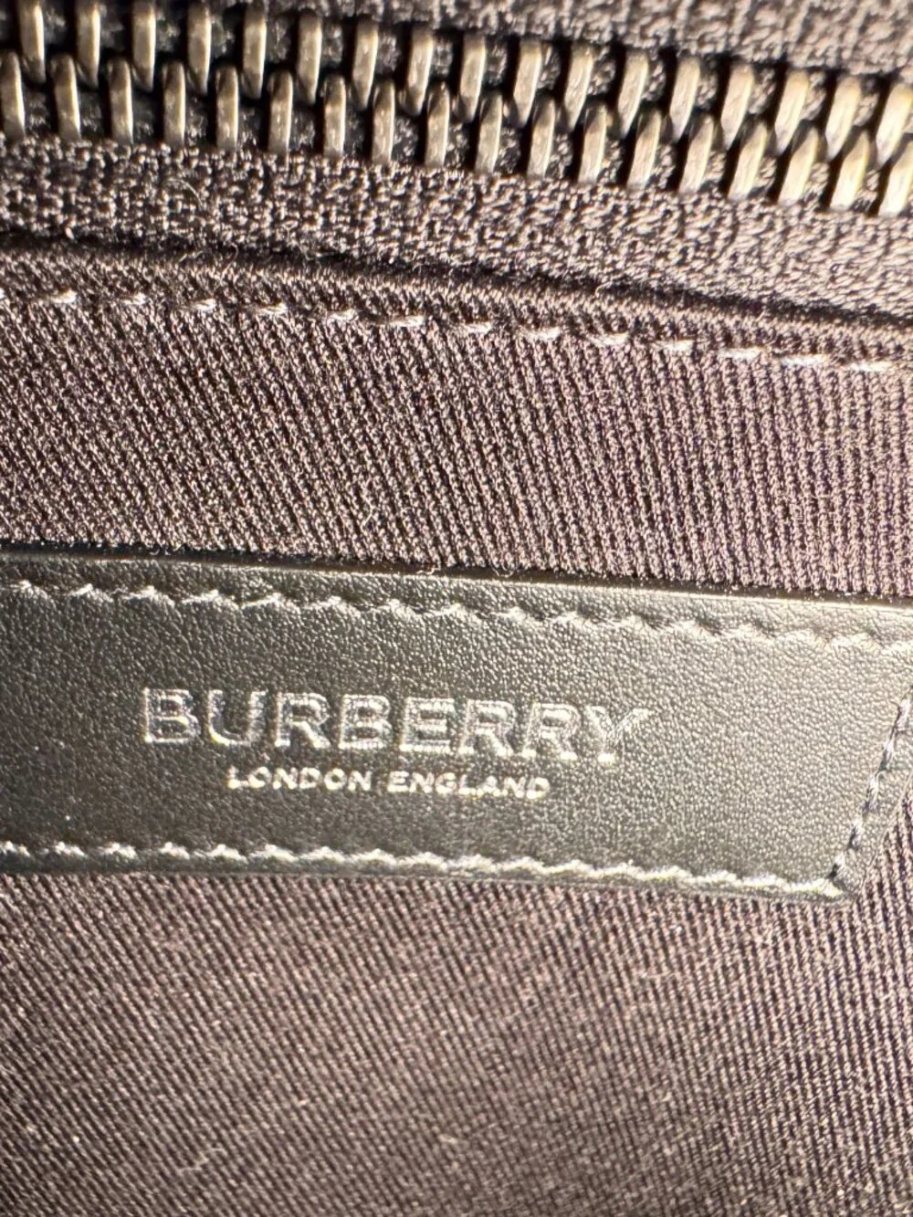 Burberry Slim Vertical Denny Tote in Charcoal Check